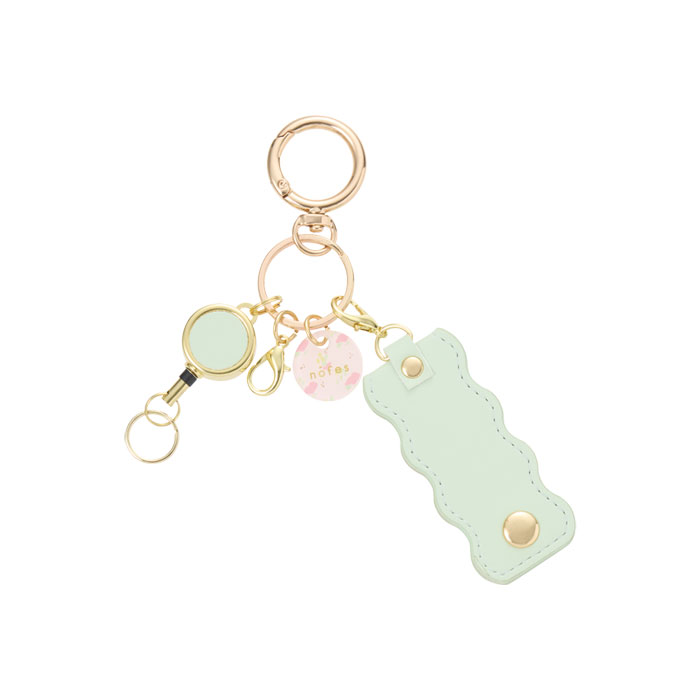 ミラー付キーチャーム アイスグリーン