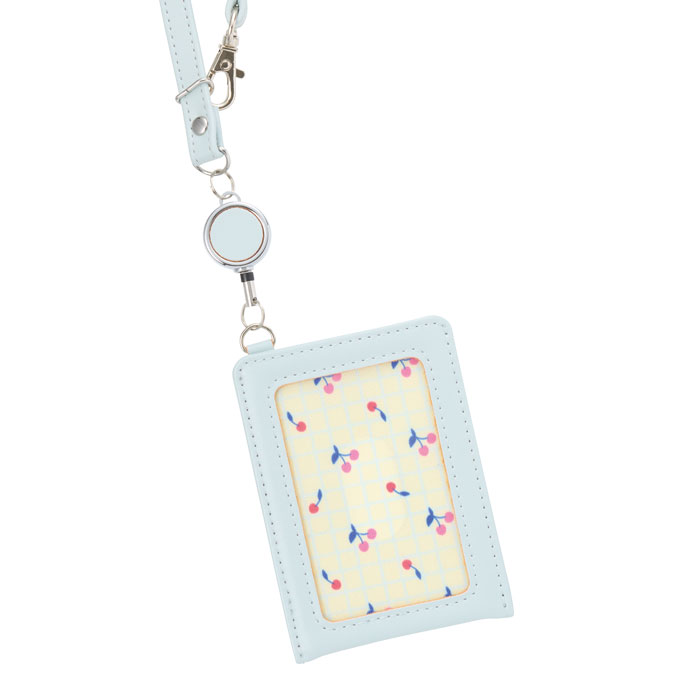 リール付パスケース アイスグリーン