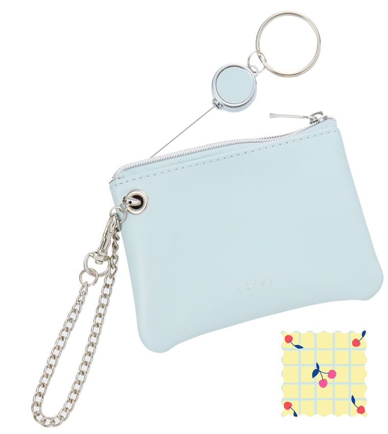 リール付キー＆パスポーチ