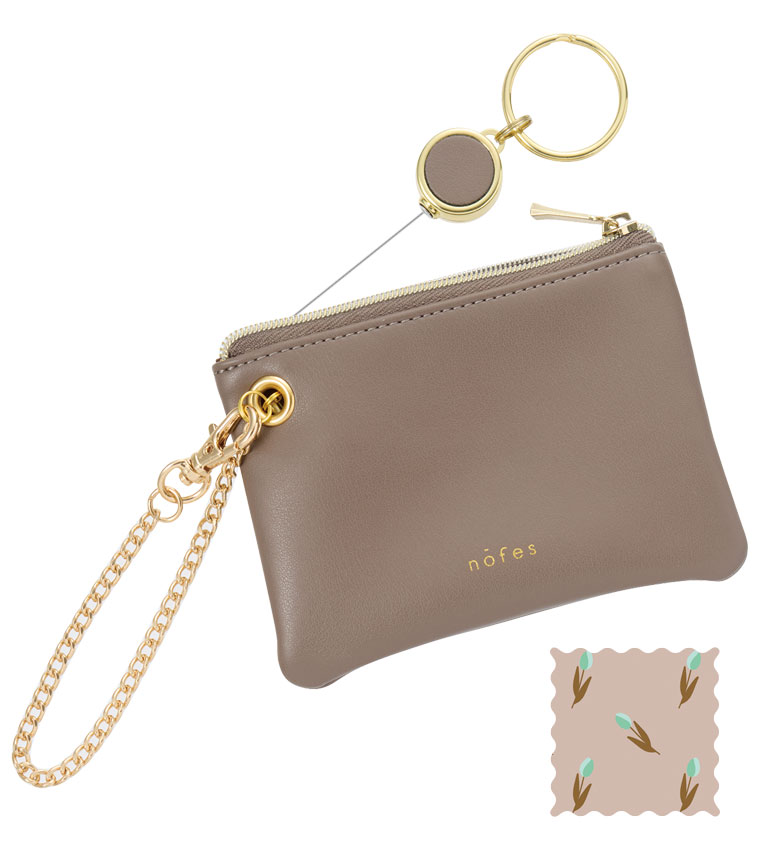 リール付キー＆パスポーチ