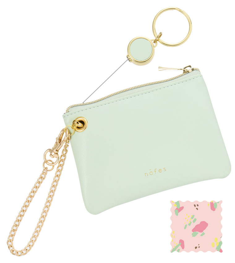 リール付キー＆パスポーチ