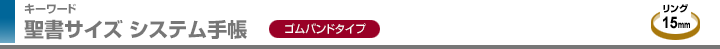 聖書サイズ システム手帳