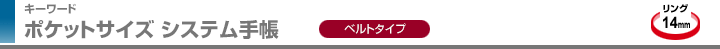ポケットサイズ システム手帳