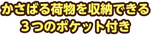 3つのポケット付き