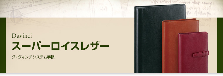 ダ・ヴィンチ システム手帳：Davinci：スーパーロイスレザー