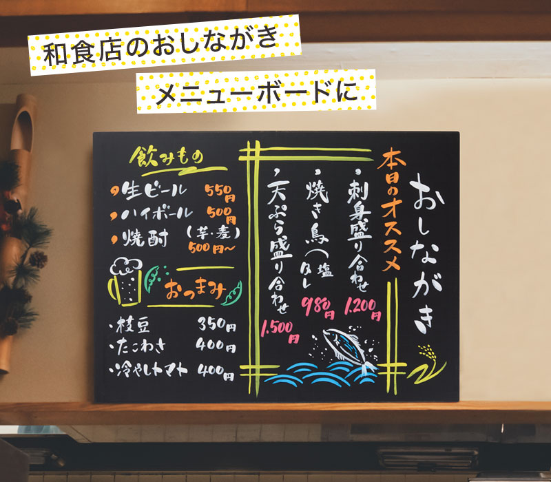 作例：メニューボード
