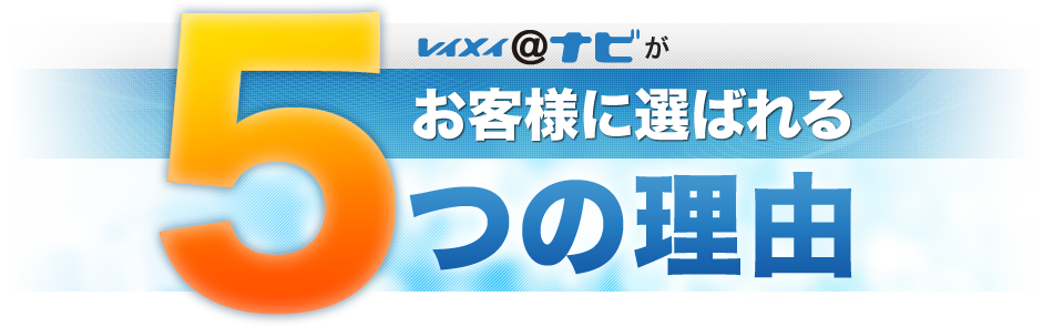 レイメイ＠ナビがお客様に選ばれる5つの理由