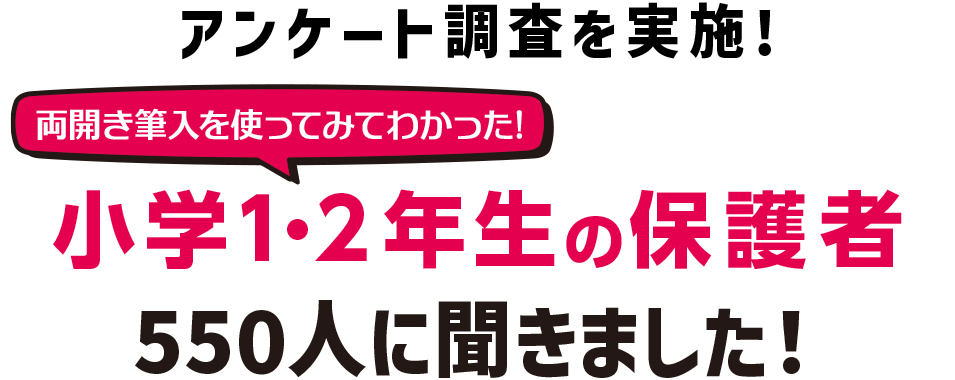 小学1・2年生の保護者に聞きました